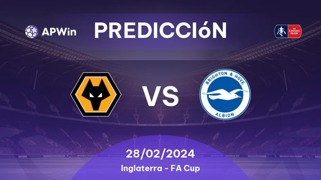 Predicciones Wolverhampton Wanderers vs Brighton & Hove Albion: 19/08/2023 - Inglaterra Premier League