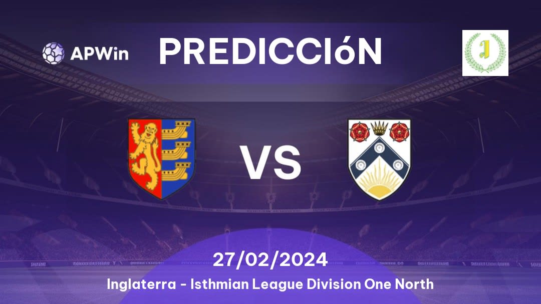 Predicciones Ipswich Wanderers vs Lowestoft Town: 27/02/2024 - Inglaterra Isthmian League Division One North