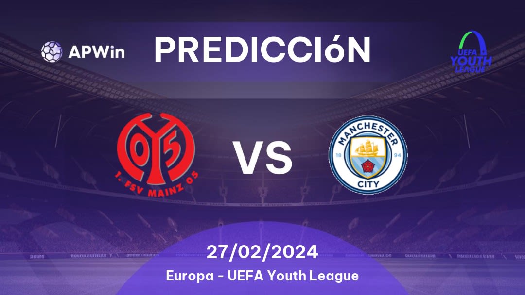 Predicciones Mainz 05 U19 vs Manchester City U19: 27/02/2024 - Europa Liga Jovem da UEFA