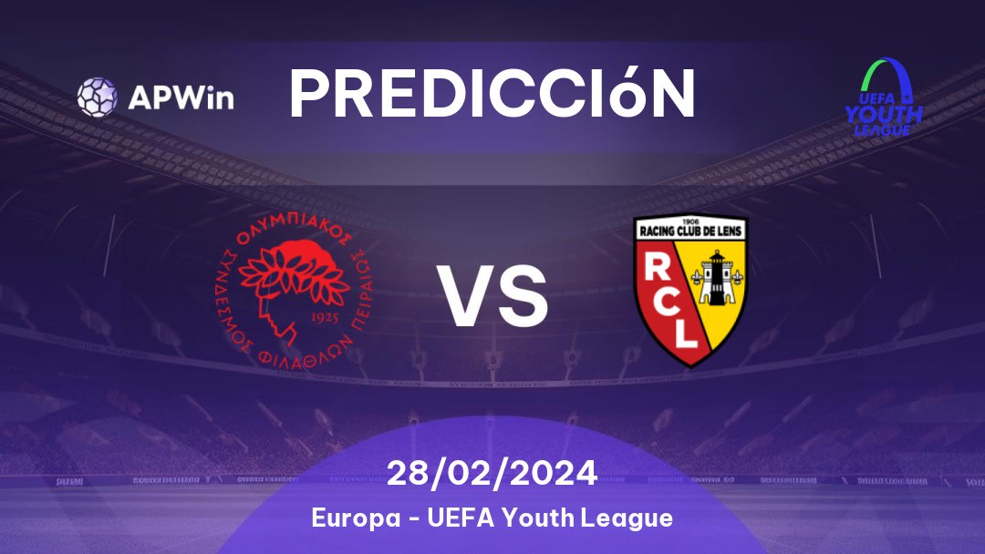 Predicciones Olympiakos CFP U19 vs Lens U19: 28/02/2024 - Europa Liga Jovem da UEFA