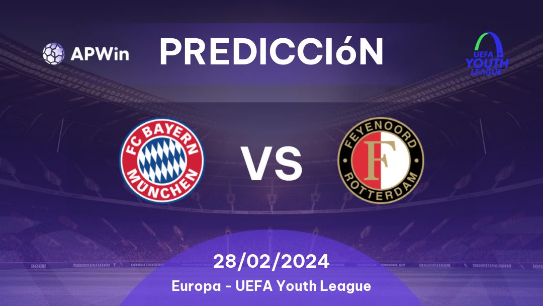 Predicciones Bayern München U19 vs Feyenoord U19: 28/02/2024 - Europa Liga Jovem da UEFA