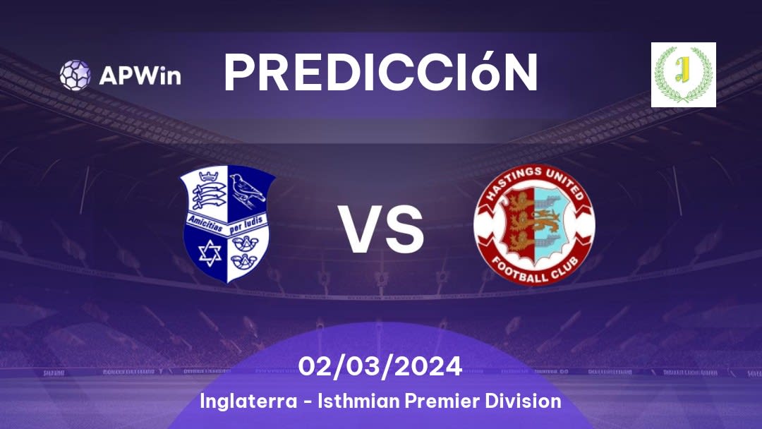 Predicciones Wingate & Finchley vs Hastings United: 02/03/2024 - Inglaterra Isthmian Premier Division
