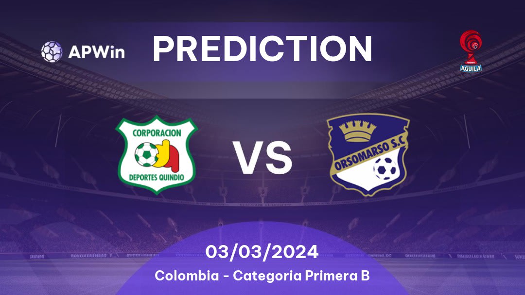 Deportes Quindío vs Orsomarso Betting Tips: 29/08/2022 - Matchday 9 - Colombia Categoria Primera B