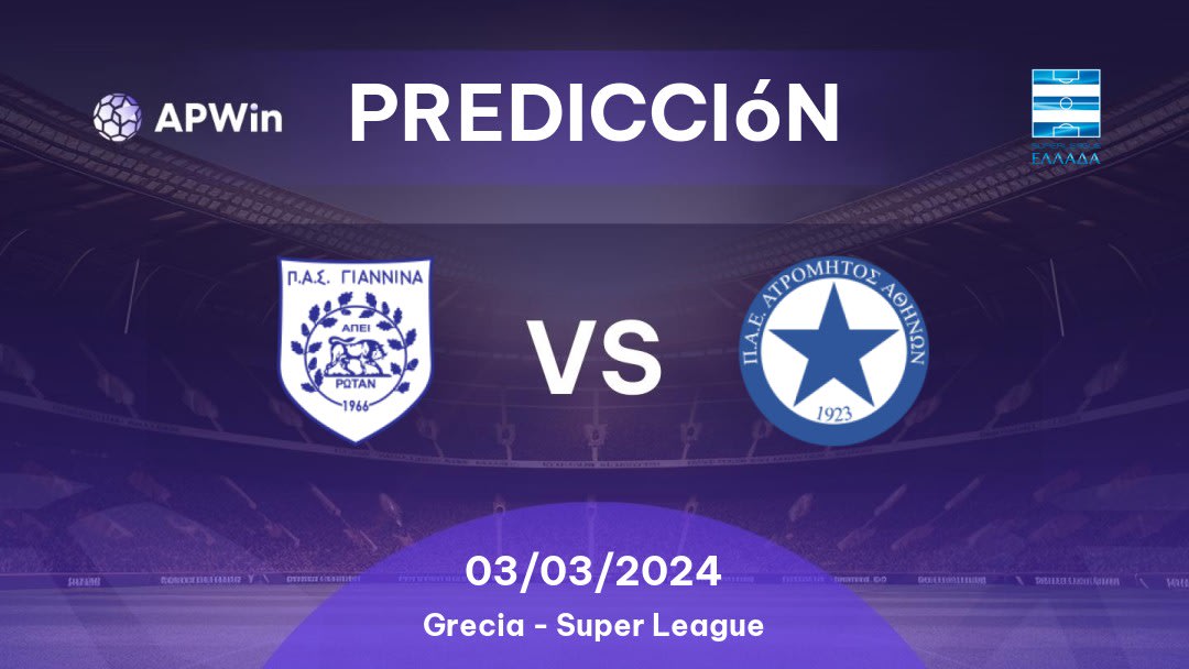 Predicciones PAS Giannina vs Atromitos: 28/01/2023 - Grecia Super League