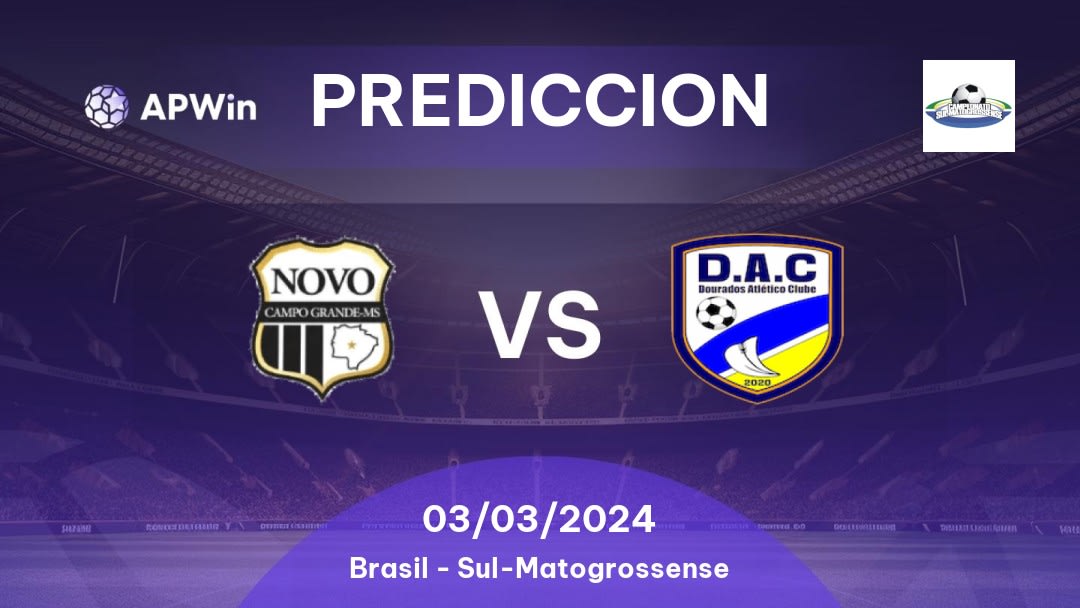 Predicciones Novoperário vs Dourados Atlético: 02/03/2024 - Brasil Sul-Matogrossense
