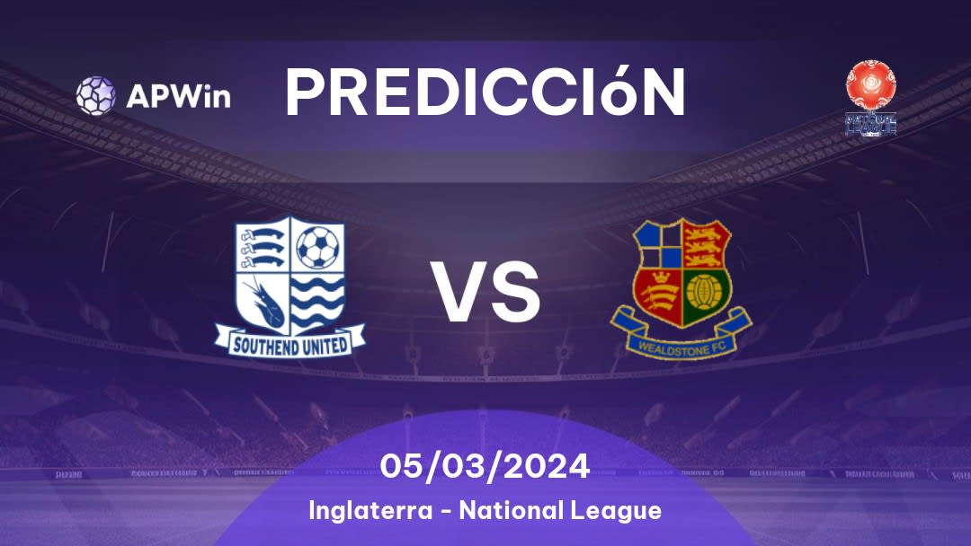 Predicciones Southend United vs Wealdstone: 29/04/2023 - Inglaterra National League