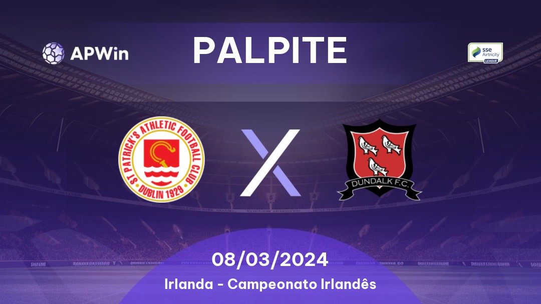 Palpite St Patrick's Athl. x Dundalk: 26/05/2023 - Campeonato Irlandês