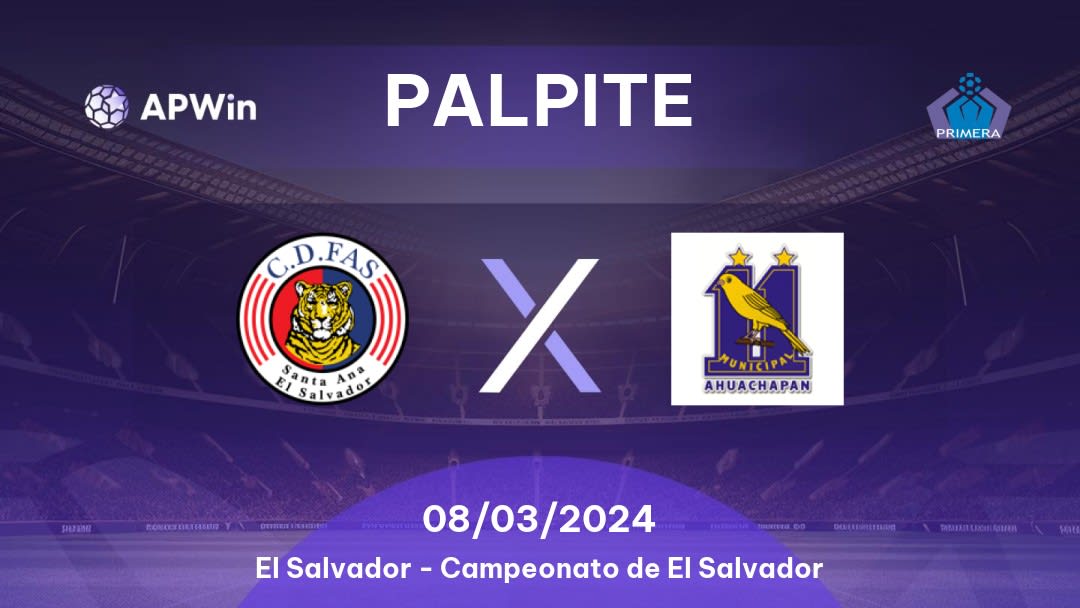 Palpite FAS x Once Municipal: 23/09/2022 - El Salvador Primera División (La Liga Mayor)