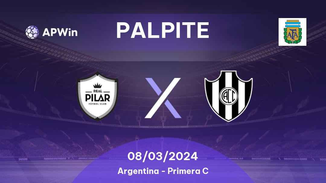 Palpite Real Pilar x Central Córdoba: 02/09/2022 - Argentina Primera C