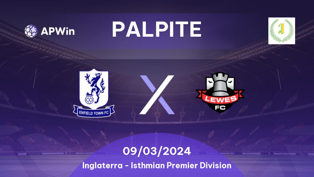 Palpite Enfield Town x Lewes: 15/10/2022 - Inglaterra Isthmian Premier Division