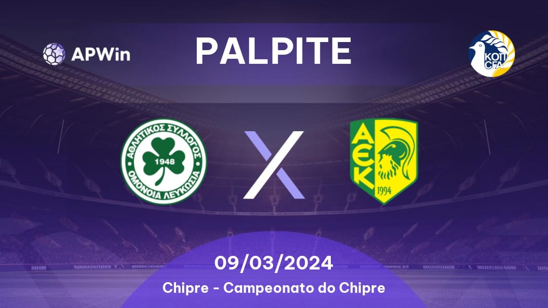 Palpite Omonia Nicosia x AEK Larnaca: 03/09/2022 - Chipre Protáthlima A΄ Katigorías