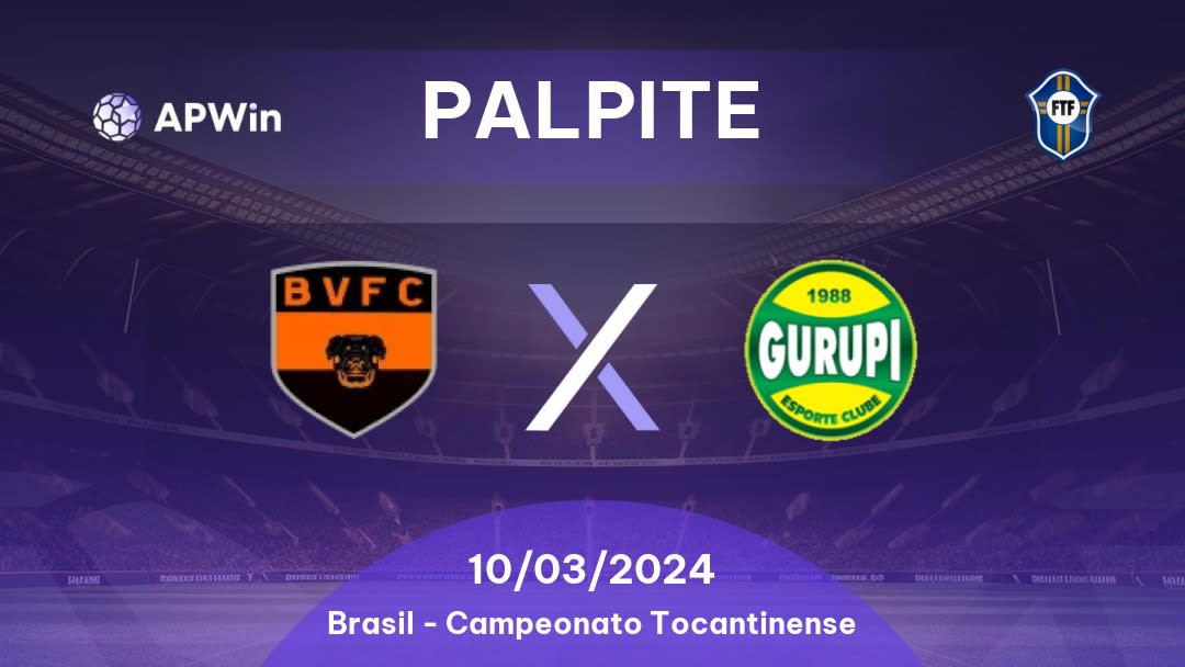 Palpite Bela Vista-TO x Gurupi: 10/03/2024 - Campeonato Tocantinense