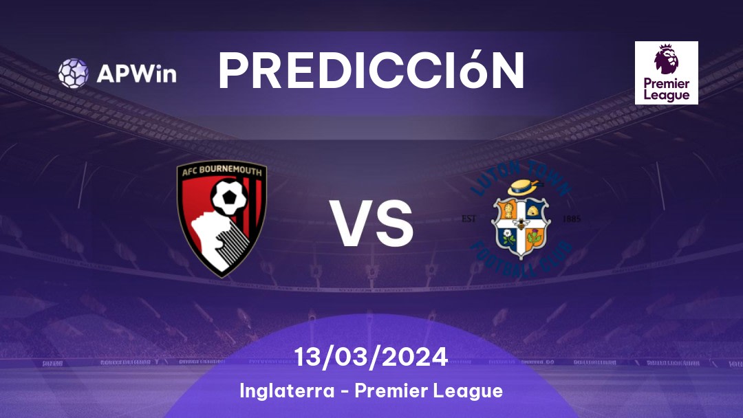 Predicciones Bournemouth vs Luton Town: 13/03/2024 - Inglaterra Premier League