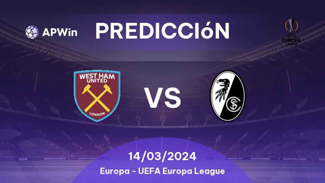 Predicciones West Ham vs Freiburg: 14/03/2024 - Europa Liga Europa
