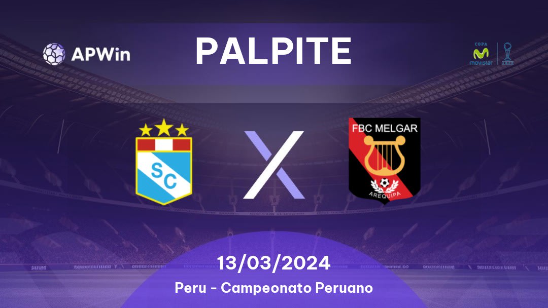 Palpite Sporting Cristal x Melgar: 17/02/2023 - Campeonato Peruano