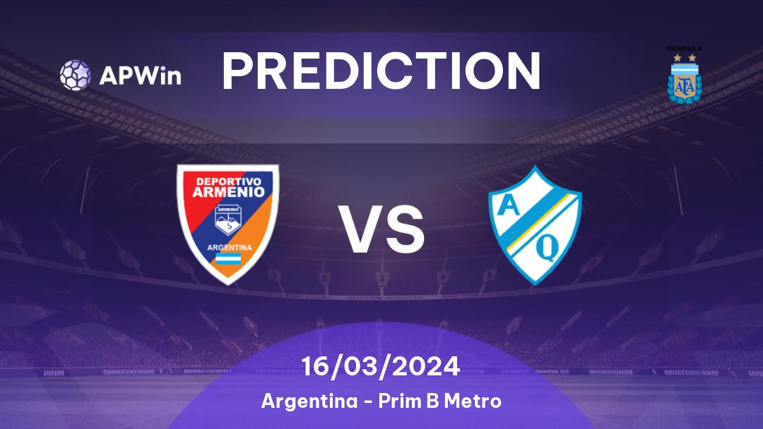 Deportivo Armenio vs Argentino Quilmes Betting Tips: 03/09/2022 - Matchday 13 - Argentina Prim B Metro