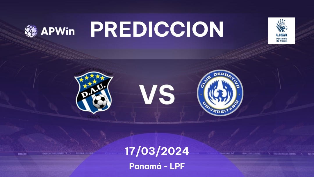 Predicciones Árabe Unido vs Universitario: 18/03/2023 - Panamá LPF