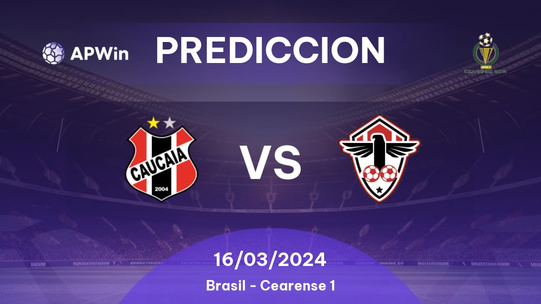 Predicciones Caucaia vs Atlético Cearense: 15/03/2024 - Brasil Cearense 1