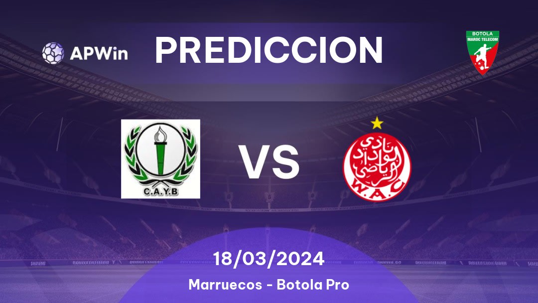 Predicciones Youssoufia Berrechid vs Wydad Casablanca: 18/03/2024 - Marruecos Botola Pro