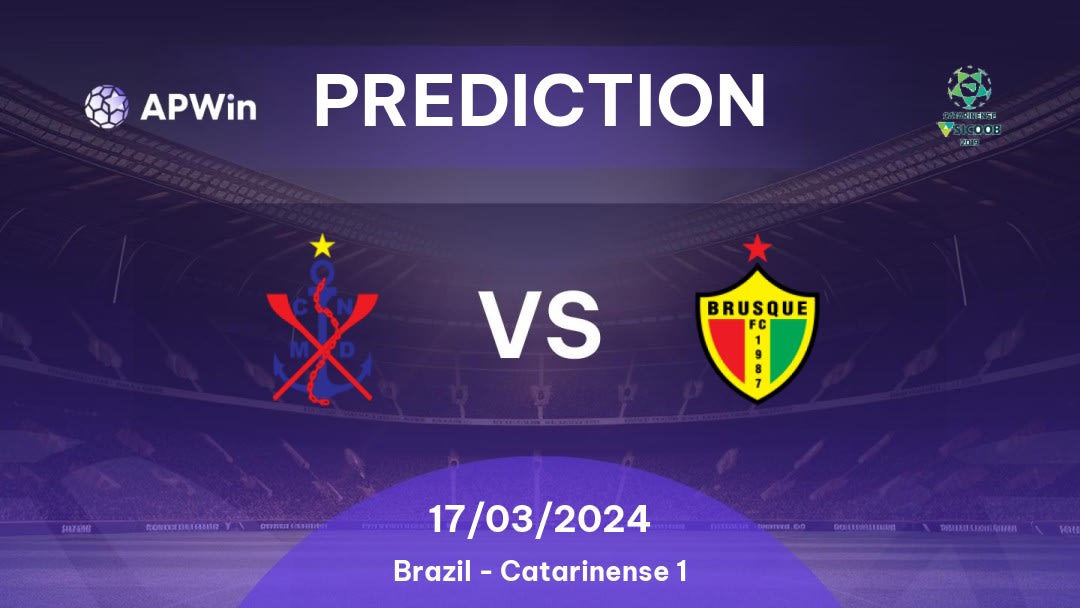 Marcílio Dias vs Brusque Betting Tips: 17/03/2024 - Matchday 13 - Brazil Catarinense 1