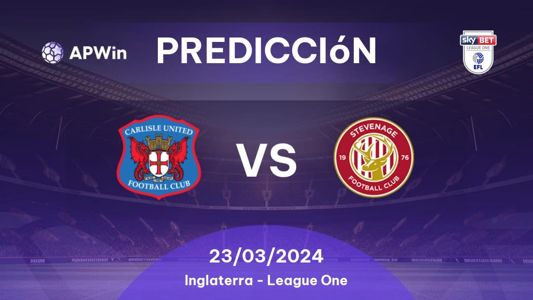 Predicciones Carlisle United vs Stevenage: 18/03/2023 - Inglaterra EFL League Two