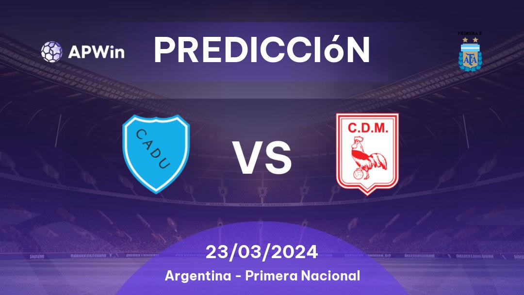 Predicciones Defensores Unidos vs Deportivo Morón: 26/02/2023 - Argentina Primera B Nacional