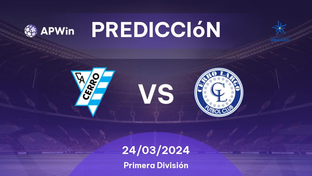 Predicciones Cerro vs Cerro Largo: 24/03/2024 - Uruguay Primera División