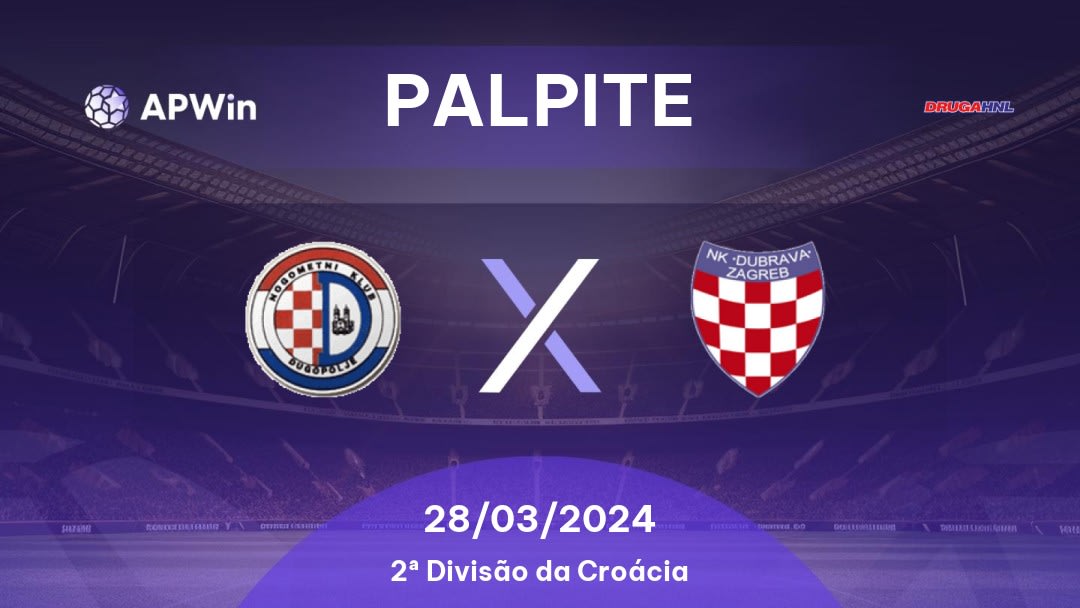 Palpite Dugopolje x Dubrava Zagreb: 28/03/2024 - 2ª Divisão da Croácia