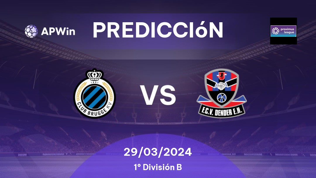 Predicciones Club Brugge II vs FCV Dender EH: 29/03/2024 - Bélgica First Division B