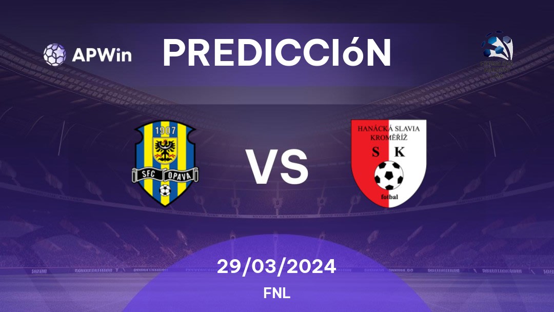 Predicciones Opava vs Hanácká: 29/03/2024 - República Checo FNL