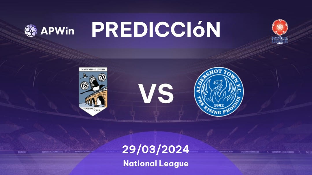 Predicciones Maidenhead United vs Aldershot Town: 29/03/2024 - Inglaterra National League