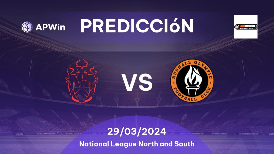 Predicciones Alfreton Town vs Rushall Olympic: 29/03/2024 - Inglaterra National League North and South