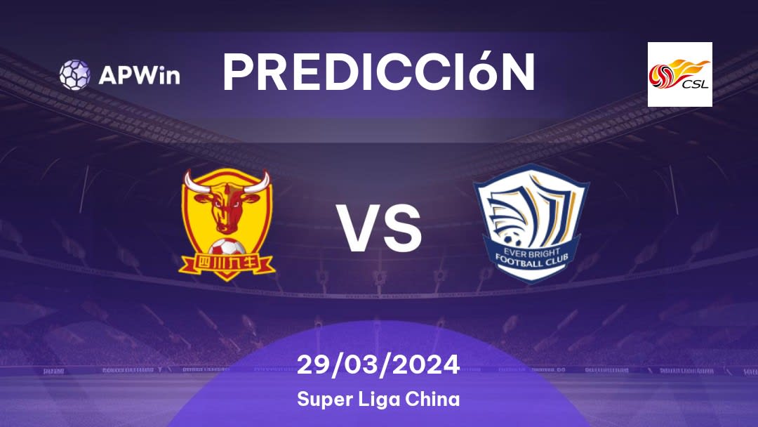 Predicciones Sichuan Jiuniu vs Shijiazhuang Ever Bright: 29/03/2024 - China Super Liga China