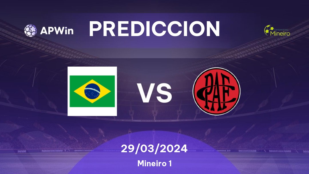 Predicciones Athletic Club vs Pouso Alegre: 28/03/2024 - Brasil Mineiro 1