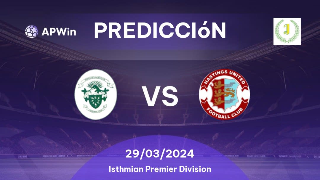 Predicciones Haringey Borough vs Hastings United: 28/01/2023 - Inglaterra Isthmian Premier Division