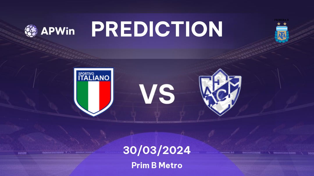 Sportivo Italiano vs Midland Betting Tips: 30/03/2024 - Matchday 10 - Argentina Prim B Metro