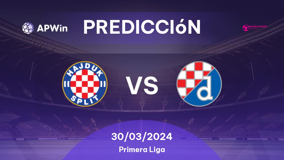 Predicciones Hajduk Split vs Dinamo Zagreb: 30/03/2024 - Croacia Liga Prva