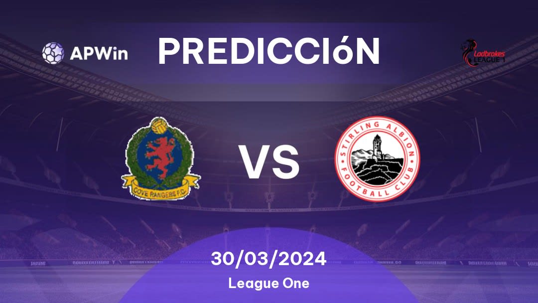 Predicciones Cove Rangers vs Stirling Albion: 30/03/2024 - Escocia League One