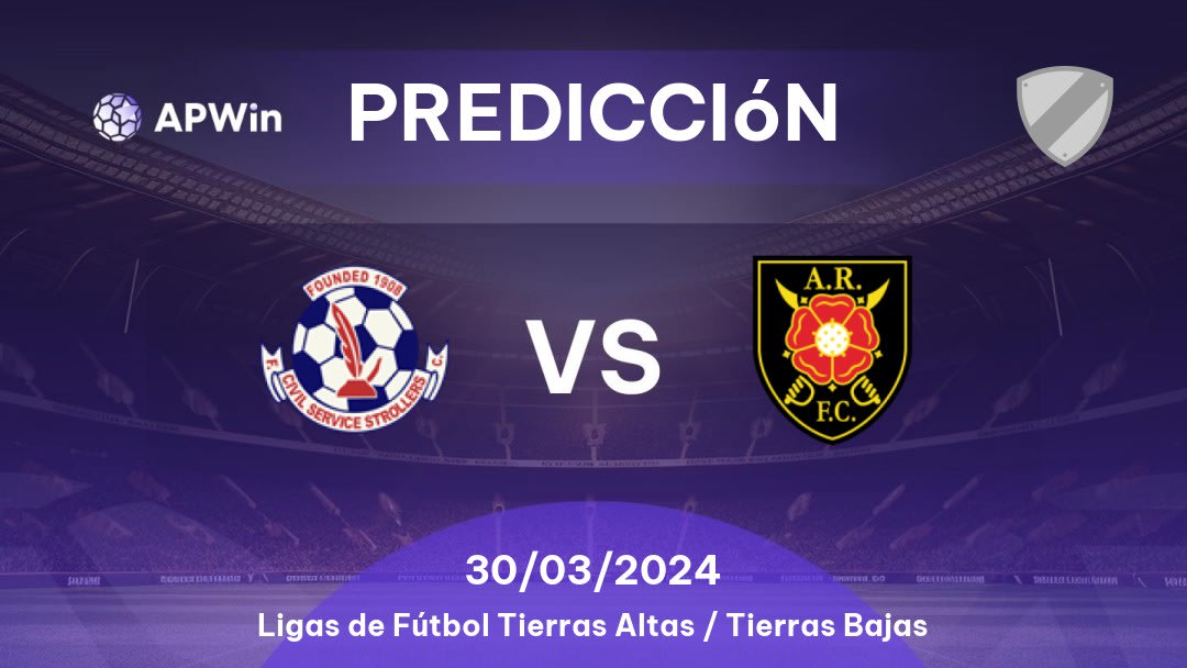 Predicciones Civil Service Strollers vs Albion Rovers: 30/03/2024 - Escocia Ligas de Fútbol Highland / Lowland