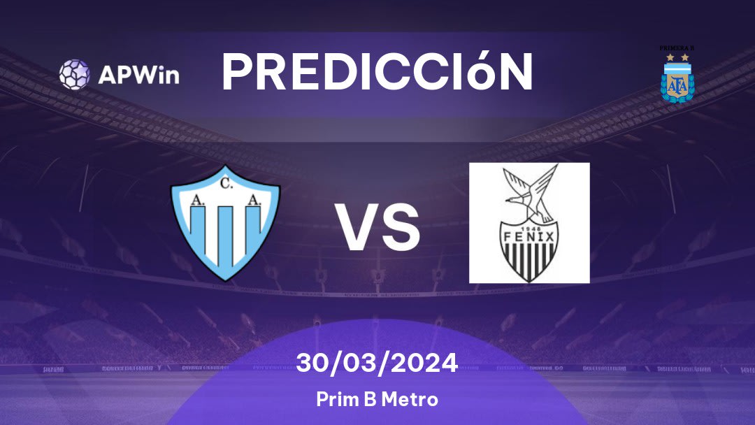 Predicciones Argentino Merlo vs Fénix: 30/03/2024 - Argentina Prim B Metro