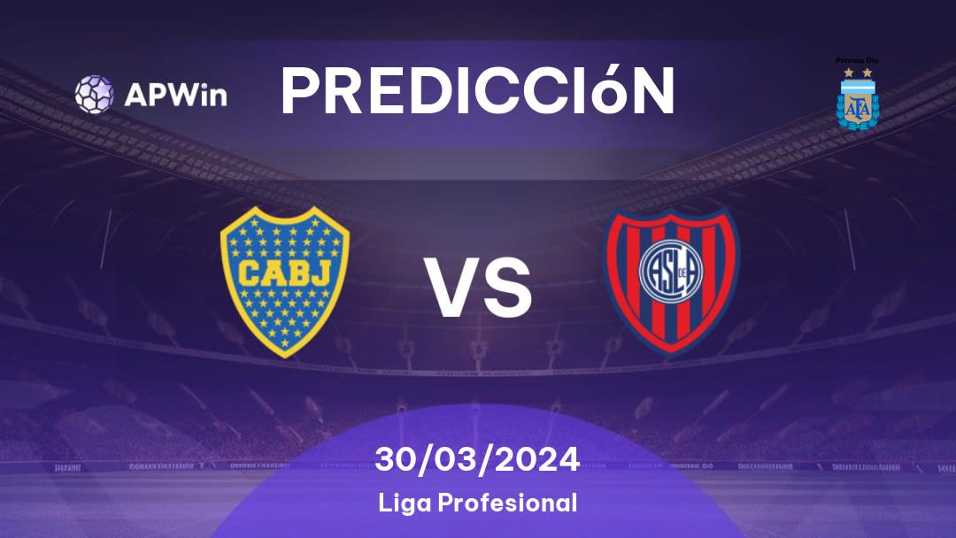 Predicciones Boca Juniors vs San Lorenzo: 30/03/2024 - Argentina Primera División