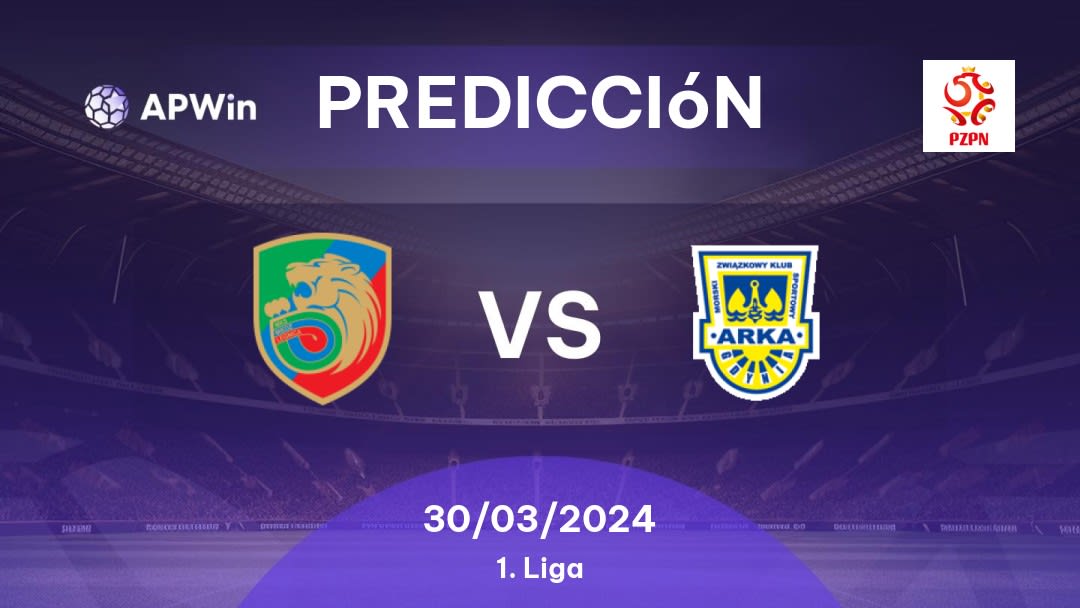 Predicciones Miedź Legnica vs Arka Gdynia: 30/03/2024 - Polonia 1. Liga