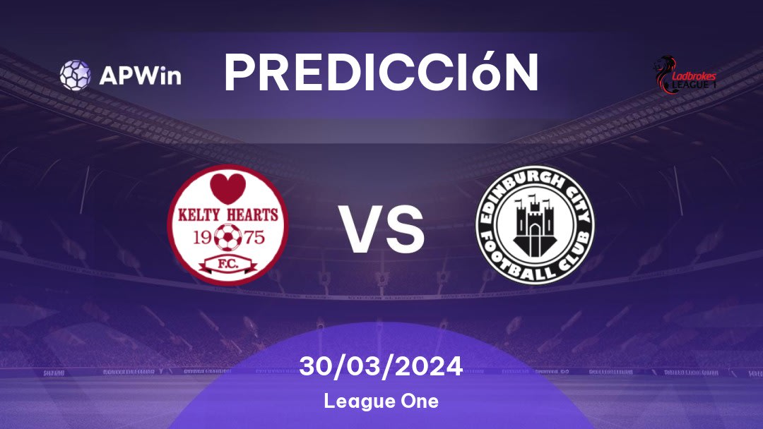 Predicciones Kelty Hearts vs Edinburgh City: 30/03/2024 - Escocia League One