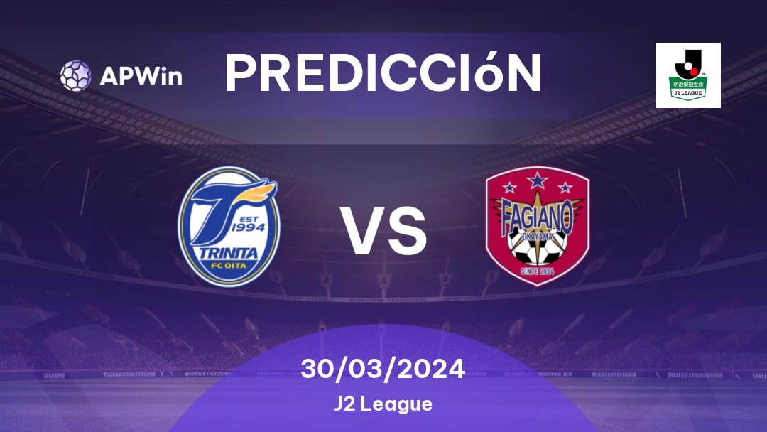 Predicciones Oita Trinita vs Fagiano Okayama: 30/03/2024 - Japón J2 League