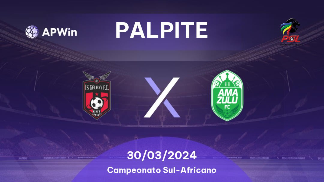 Palpite TS Galaxy x AmaZulu: 30/03/2024 - Campeonato Sul-Africano