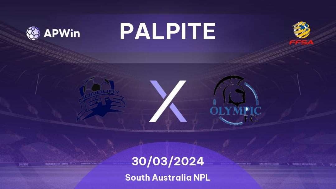 Palpite Modbury Jets x Adelaide Olympic: 30/03/2024 - South Australia NPL