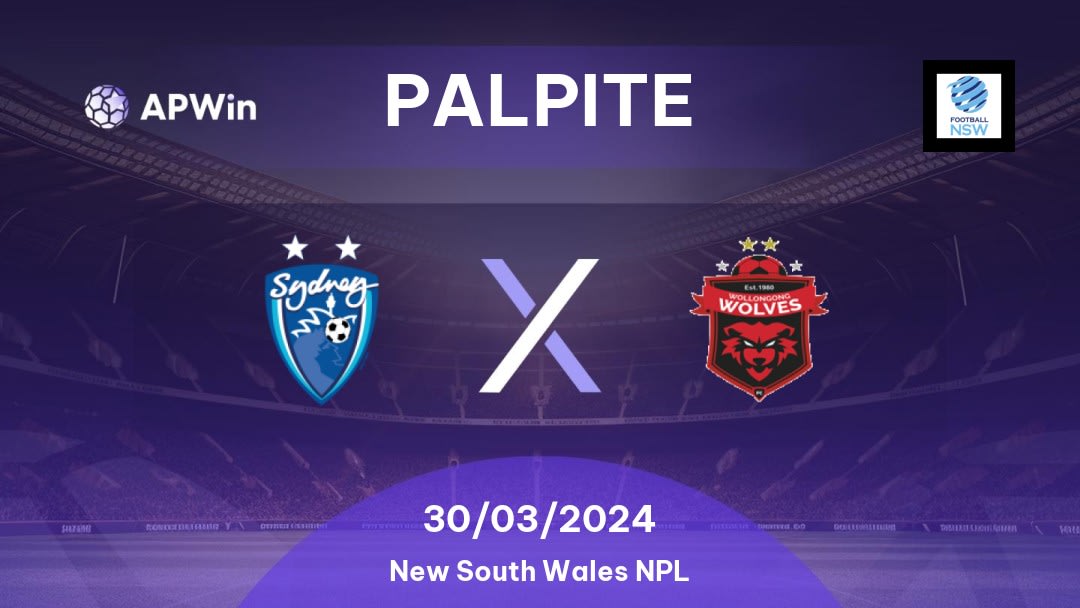 Palpite Sydney Olympic x Wollongong Wolves: 30/03/2024 - New South Wales NPL