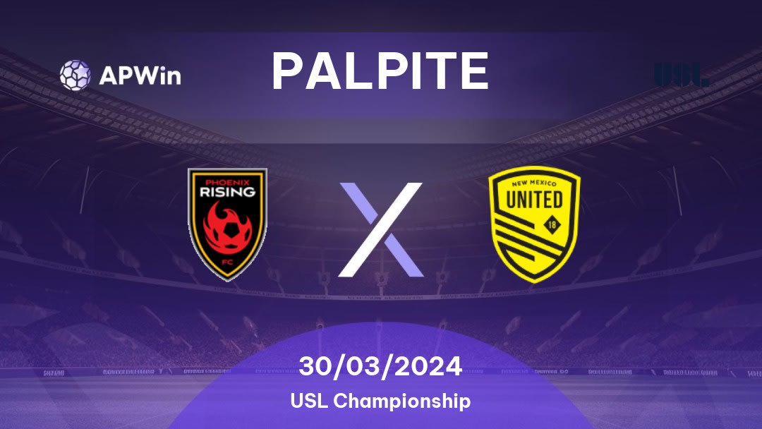 Palpite Phoenix Rising x New Mexico United: 30/03/2024 - USL Championship