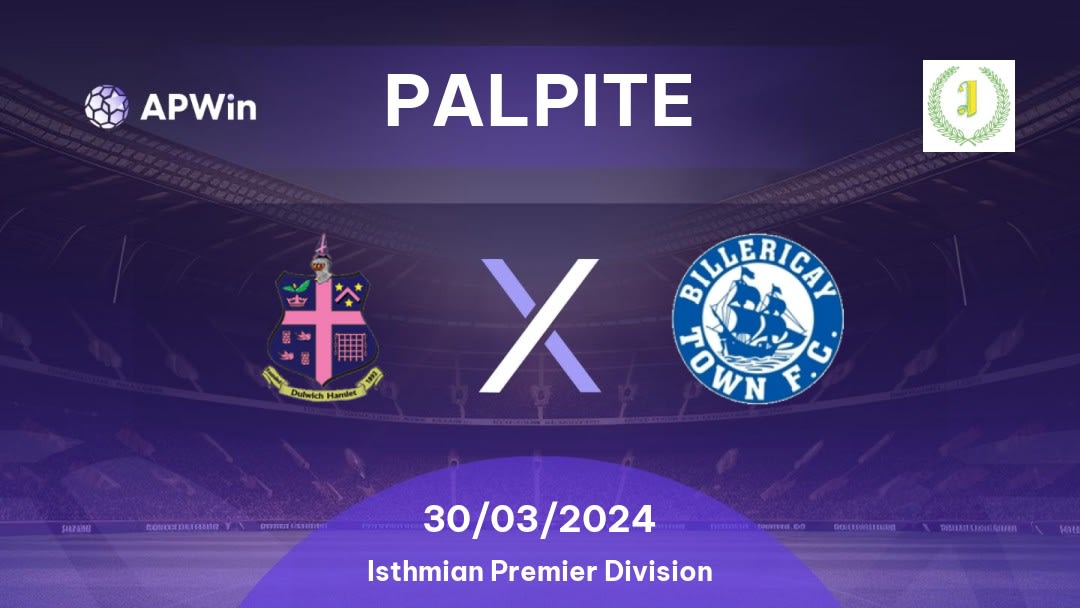 Palpite Dulwich Hamlet x Billericay Town: 30/03/2024 - Isthmian Premier Division