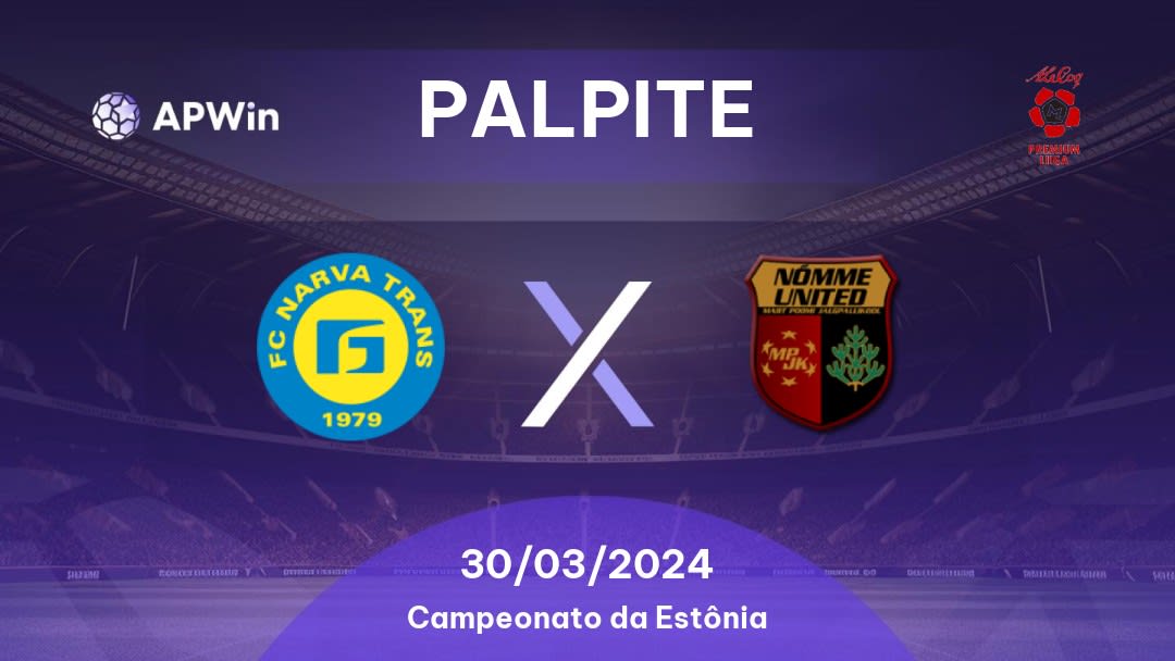 Palpite Trans x Nõmme United: 30/03/2024 - Campeonato da Estônia